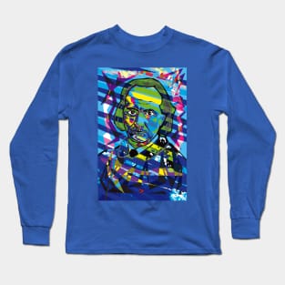 Charles Baudelaire - Blue Long Sleeve T-Shirt